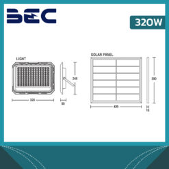 ปอตไลท์ LED BEC Spider Tri color 320w