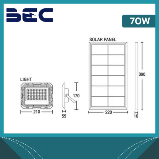 สปอตไลท์ LED BEC Spider Tri color 70w