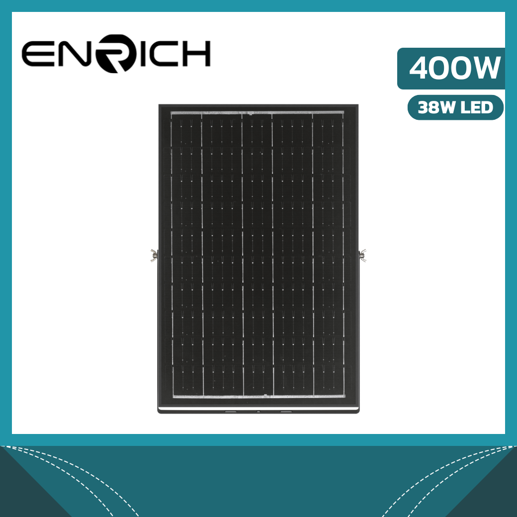 สปอร์ตไลท์โซล่าเซลล์ OPTIMUS 400W / LED 38W ENRICH - Image 3